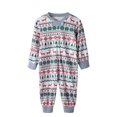 thumbnail image 1 of Conjunto de 2 pijamas navideños familiares de algodón con estampado para padres e hijos., 1 of 8