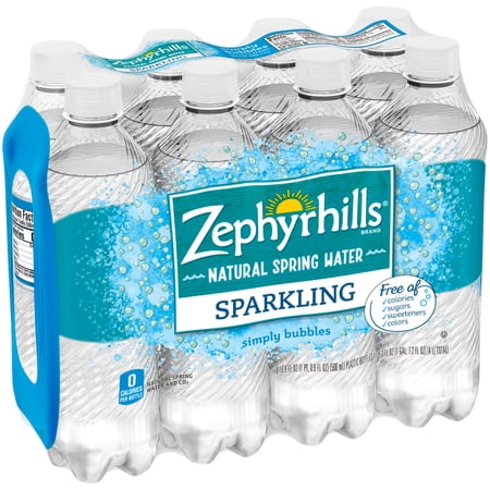 Zephyrhills Simply Bubbles Sparkling Water, 16.9 Fl. Oz., 8 Count