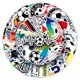 thumbnail image 2 of Paquete de pegatinas de fútbol, 50 unidades, pegatinas de vinilo impermeables, 2 of 2