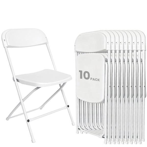 10PCS Plastic Folding Chairs, Lightweight Multi-Function Folding Chair, Foldable High Chair, Folding Office Chair, Commercial Stacking Chairs, High-Strength Bolts, for Commercial Stacking, Backyard