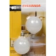 thumbnail image 2 of Sylvania 40W Small Globe, White, 2pk, 2 of 2