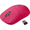 thumbnail image 5 of Logitech G PRO X SUPERLIGHT Wireless Gaming Mouse, Ultra-Lightweight, HERO 25K Sensor, 25,600 DPI, 5 Programmable Buttons, Long Battery Life, Compatible with PC / Mac - Magenta, 5 of 5