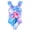 Purple Cartoon Mermaid, variant on Serdomi Toddler Little Girls Swimsuit One-Piece Lovely Pink Checker Face Bathing Suits for Girls Size 8