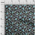 thumbnail image 1 of oneOone Georgette Viscose Fabric Dot & Flower Floral Print Fabric BTY 42 Inch Wide, 1 of 4
