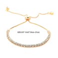 thumbnail image 2 of Pulsera para mujer, pulsera de cristal, pulsera deslizante, pulsera infinita ajustable para mujer, pulsera de cristal, regalo (1 pieza, oro rosa) oso de fresa Electrónica, 2 of 3