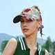 thumbnail image 5 of Fotbe Leaves And Anemone Visera Deportiva con Diseño, Gorra Abierta Ajustable de Algodón para Mujer y Hombre, 5 of 7