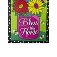 thumbnail image 6 of Northlight Bless this Home Bouquet with Vase Outdoor Garden Flag 12.5" x 18", 6 of 8
