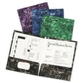 thumbnail image 2 of Oxford Marble Design Laminated High Gloss Twin Pocket Folder, Emerald Green, 25/box -OXF51617, 2 of 2