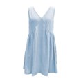 thumbnail image 3 of WILLBEST Vestido De Verano Para Mujer, Vestido Camisero Sin Mangas Para Mujer, Vestido Informal Holgado De Verano Con Cuello En V, Vestido Mini Para Playa, 3 of 3