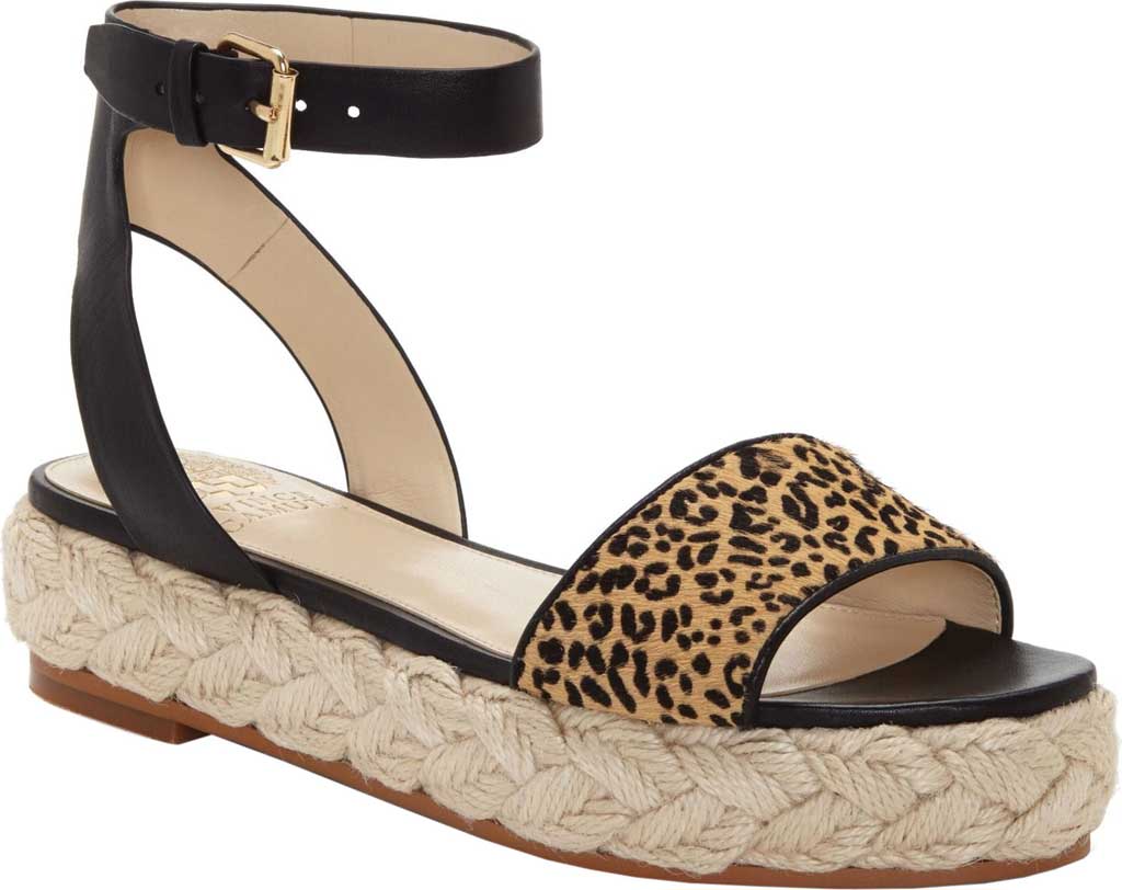 Women's Vince Camuto Defina Ankle Strap Flatform Espadrille Natural/Black  Nubuck 7 M - Walmart.com