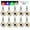 Multicolor, variant on 10Pcs Mini Fishing Lure Light LED Deep Drop Underwater Eye Shape Fishing Squid Fishing Bait Luminous Lure for Attracting Fish