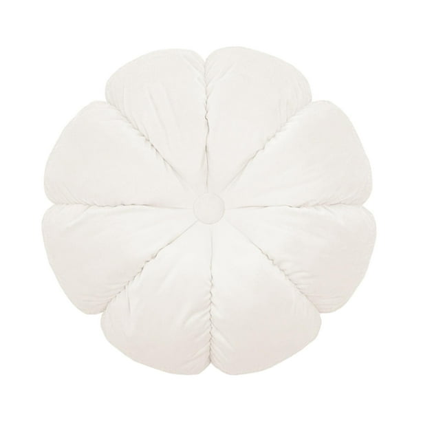 Cojín redondo Macarena para asiento de silla Cojín de tatami Cojín decorativo para asiento Cojín para asiento de suelo para Yoga dormitorio meditación blanco
