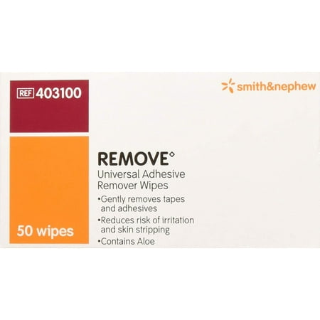Smith and Nephew Remove Adhesive Remover Wipes 403100, 50-count, Simple to use, gently and painlessly clean all types of adhesive residue from the.., By BND Smith Nephew Wound (Best Way To Remove Skin Tags Painlessly)
