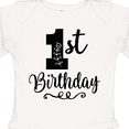 thumbnail image 4 of Inktastic 1st Birthday One Year Old Girls Girls Long Sleeve Baby Bodysuit, 4 of 5