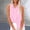 Pink, variant on Cotton Linen Shirts For Women,Cotton Linen Collared Tank Tops Business Casual Summer Tshirt Oversized Blouses Solid V Neck Classic Collared Tank Top