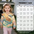 thumbnail image 2 of Xoenoiee Capybara Parachute Bubble Cloud Print Toddler Baby Girl Ruffle Sweatshirt Crewneck Long Sleeve Pullover Tops Little Kids Fall Winter Clothes, Size 1-2 Years, 2 of 7