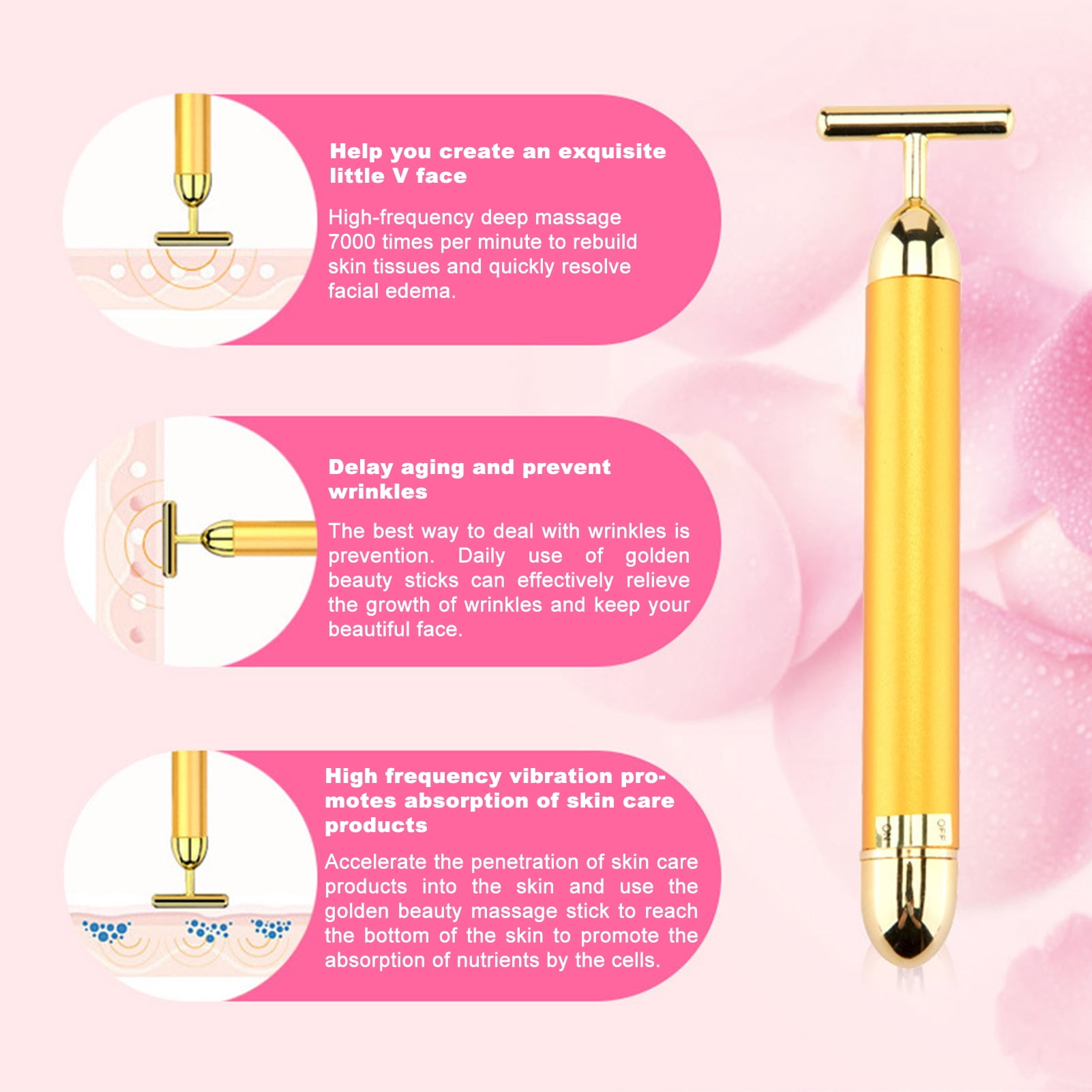 parker beauty co vibrating facial massager Parker Beauty Co Face Massager main image 0