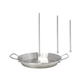 thumbnail image 2 of Pinchos de acero inoxidable para brochetas, brochetas brasileñas para kebab, shawarma, kebabs y accesorios para barbacoa con 3 pinchos extraíbles, antigoteo., 2 of 6