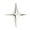 Silver, variant on Naierhg Metal Four-pointed Star Brooch Elegant Luxury Golden Silver Color Clothing Accessories Women Business Suit Lapel Pin Fashion Jewelry