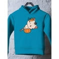 thumbnail image 3 of Cute Kittyboo Pumpkin Costume Hoodie Toddler -Image by Shutterstock,  5 Toddler, 3 of 4