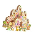 thumbnail image 4 of Kuntesetty 100 Pieces Wood Stacking Blocks DIY Learn Letter Number Shape Birthday Gifts Barrel Packaging, 4 of 8