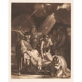thumbnail image 2 of Francois Xavier Fabre 12x14 Gold Ornate Wood Frame and Double Matted Museum Art Print Titled - Christ Carried to the Tomb (1810), 2 of 4