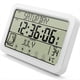 thumbnail image 1 of Reloj de Pared Digital, Reloj Digital A Batería, Reloj de Escritorio de 8 Pulgadas con Temperatura, Humedad, Día y Fecha para Oficina en Casa, 1 of 6