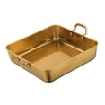 thumbnail image 5 of Tongina Snack Tray Fries Plate with Handles Square Stainless Steel Serving Tray Baking Tray for Meat Roasting Turkey Roasting Chicken 21x21cm, 5 of 8