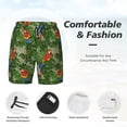 thumbnail image 5 of Lsque Mens Swim Trunks Parrots And Tropical Leaves Pattern - Bathing Suit Compression Liner - Beach Swim Shorts Swimwear - (S-3XL) - Stretch Quick Dry -Medium, 5 of 9