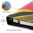 thumbnail image 3 of FORMRS 3 Ring Photo Album 4"x6" Self Adhesive Large Capacity PU Leather Cover, Stripes Pattern, 3 of 8