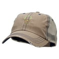 thumbnail image 2 of Mayan Dream Catcher Embroidered Low Profile Special Cotton Mesh Cap - Khaki OSFM, 2 of 5