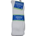 thumbnail image 2 of Diabetic Socks 6 Pairs Mens Non-Binding Crew Length White, Size 13-16, 2 of 6