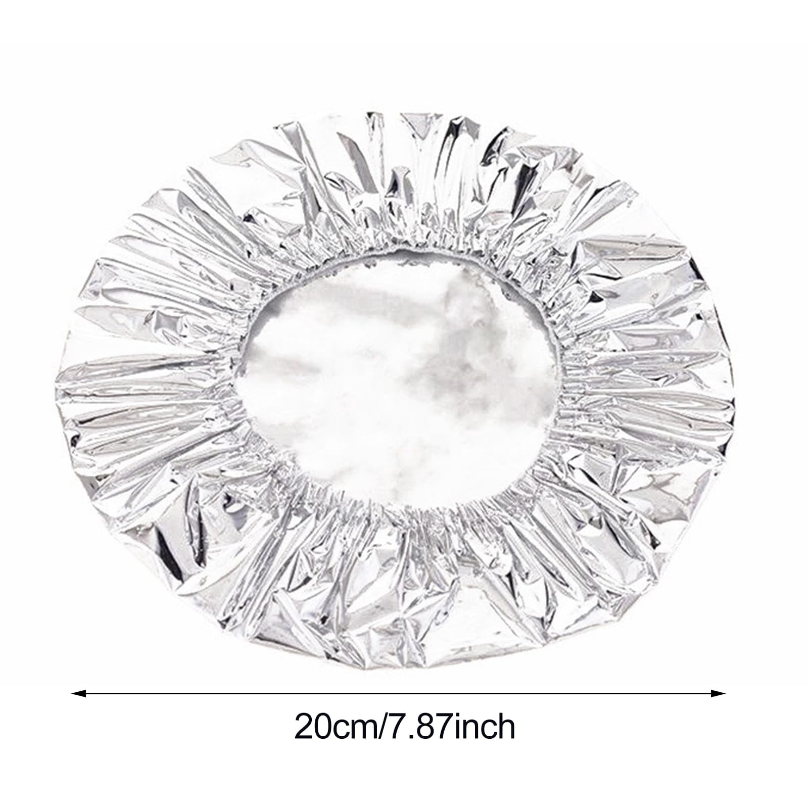 Aluminum Foil Heat Retaining Covers Elastic Edge Reusable Food Wrap Lids for Bowls Plates and Leftover Storage