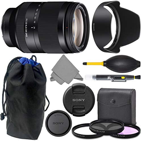 Sony FE 24-240mm f3.5-6.3 OSS: Sony FE 24-240mm f/3.5-6.3 OSS Lens + AOM Pro Starter Kit Combo Bundle - International Version