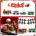 thumbnail image 4 of Electric Train Set for Kids, Battery-Powered Train Toys with Light, Railway Kits w/Steam Locomotive Engine, Cargo Cars & Tracks, Classic Toy Train Set Gifts for 3 4 5 6 Years Old Boys Girls, 4 of 7