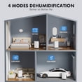 thumbnail image 3 of CONCETTA High Efficiency Dehumidifier 1.59 Gallon, Energy Star Rated, Covers up to 4,500 Sq. Ft, Portable with Drain Hose, Ideal for Basement, Large Rooms, and Bathroom, White, 3 of 9