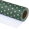 thumbnail image 3 of Minirollo de papel de regalo WRAPAHOLIC, 43 x 10 m, color verde y rosa, 3 of 7