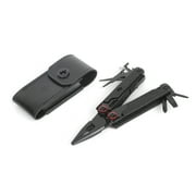 Swiss Tech Praktisch Aus-8 Steel 17-in-1 Folding Multi Tool with Leather Sheath, Multi-Function