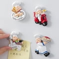 Lovely Fat Chef Fridge Magnets, Set of 4pcs Chef Figurine Statue ...