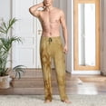 thumbnail image 2 of Kdxio Retro Palm Tree Print Mens Pajama Pants Set Sleep & Lounge Pants, PJ Bottoms with Pockets and Button Fly-X-Large, 2 of 6