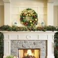 thumbnail image 5 of 30cm Christmas Wreath Xmas Door Garland Hanging Oranments Merry Christmas Decoration For Home 2024 New Year Navidad Door Pendant, 5 of 5