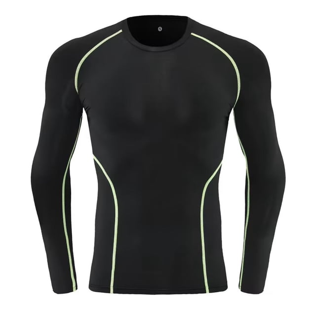 pstuiky camisa de manga larga para hombre, Mallas deportivas de manga larga para hombre, informales, de color liso, para correr y hacer ejercicio, de alta elasticidad. camisetas de hombre xxl