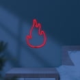 thumbnail image 2 of Shisuyan Lampe de Décoration en Forme de Flamme Rouge Néon 1Pcs 11.2X7.4X0.6In, 2 of 8
