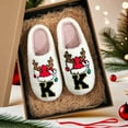 thumbnail image 3 of Christmas Slippers House Shoes for Women Fluffy Soft Cozy Bedroom Cartoon Plush Cute Slippers for Indoor Outdoor Use, 3 of 3