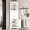 White, variant on Triangle Corner Cabinet, Tall Storage with 3 Drawers & Adjustable Shelves, Water-Resistant MDF for Bathroom, Kitchen, Living Room, Black