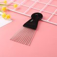 thumbnail image 1 of Peine de salón de dientes anchos de metal Afro Hair Pick Peine Insert Detangle Hairbrush Sywqhk Cuidado Belleza, 1 of 7
