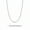 2MM Silver Round Snake 50CM, variant on Niche Square Men's Titanium Steel Snake Chain Necklace