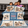 thumbnail image 4 of Custom Blanket with Picture - Personalized Blanket Customized Blanket with Photo for Adult Kids Friends Mother Father - Personalized Gifts Flannel Throw Blanket, 4 of 7