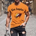 thumbnail image 1 of TaTaai T-Shirt Imprimé pour Hommes Manches Courtes Col Rond Ample Léger pour Printemps Été Sport Cadeau, 1 of 5