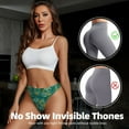 thumbnail image 4 of Thongs for Women - Jungle leopard No Show Seamless Womens Thongs Underwear, Soft Stretch G String Thongs for Women,Cuteness Ladies Thong Bikini Panties Briefs, 4 of 5